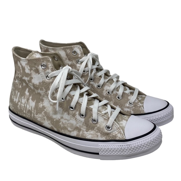 Converse Ctas High Top Shoes Men’s Size White Beach Stone Canvas Skate A06003C - Picture 8 of 11